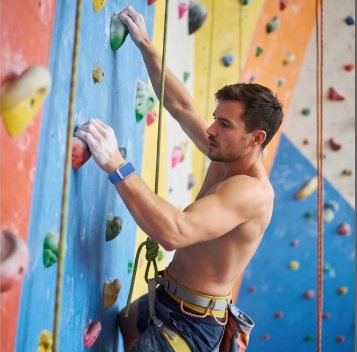 Pulse Peak worn while climbing
