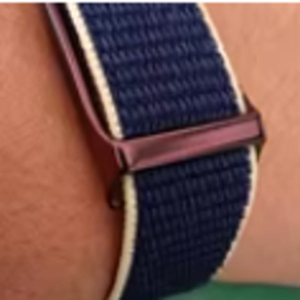 Customer photo of a blue Pulse wristband