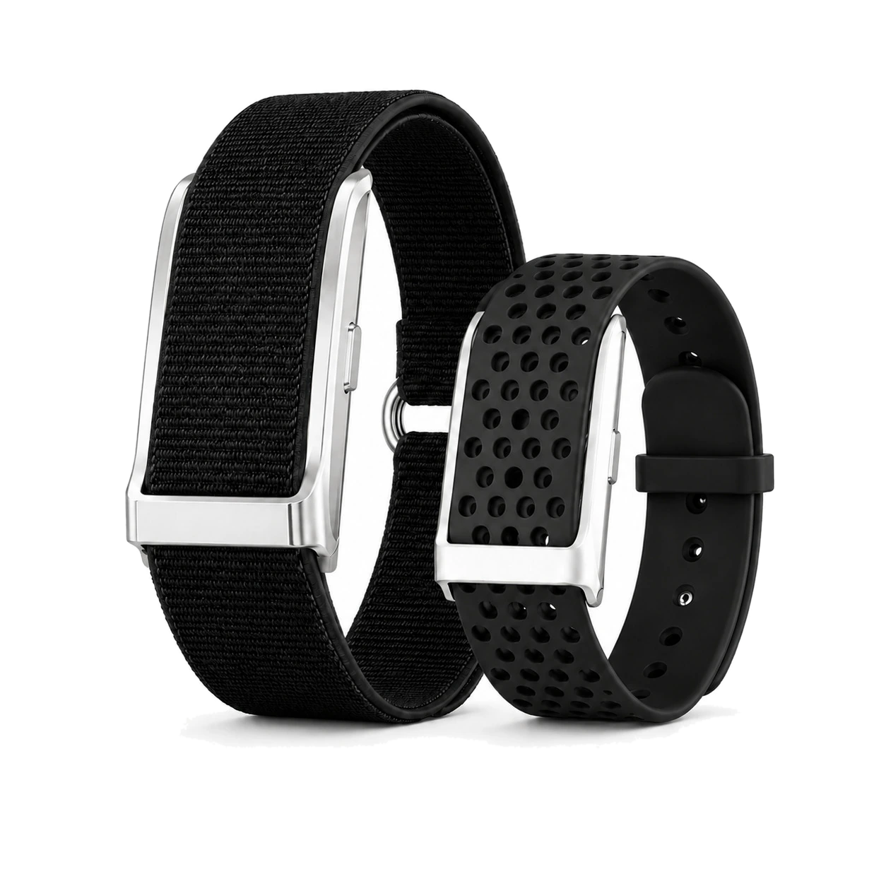 Black Pulse wristbands shown together